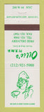 Matchbook Cover - Ollie's Noodle Shop New York City