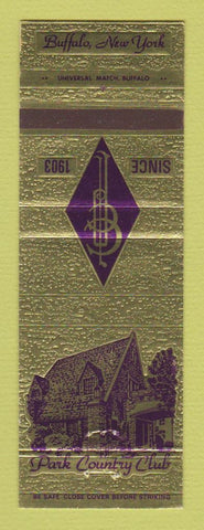 Matchbook Cover - Park Country Club Buffalo NY