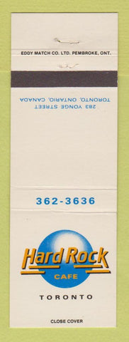 Matchbook Cover - Hard Rock Cafe Toronto ON