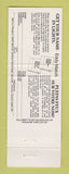 Matchbook Cover - Wilkinson Sword Ontario Eddie Match Toronto