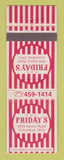 Matchbook Cover - TGI Friday's Columbus OH
