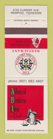 Matchbook Cover - Admiral Benbow Inn Memphis TN