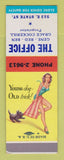 Matchbook Cover - The Office Grace Cockerill pinup SAMPLE