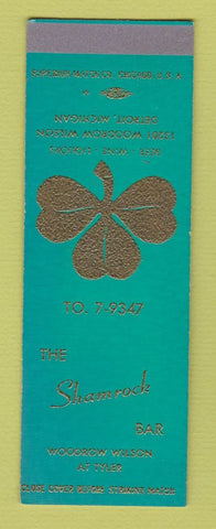 Matchbook Cover - The Shamrock Bar Detroit MI SAMPLE