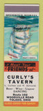 Matchbook Cover - Curley's Tavern Toledo OH SAMPLE