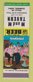 Matchbook Cover M and M Tavern Sumner IA low phone # Barber Shop Quartet SAMPLE
