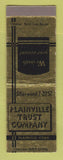Matchbook Cover - Plainville Trust Company CT SAMPLE