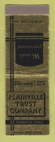 Matchbook Cover - Plainville Trust Company CT SAMPLE