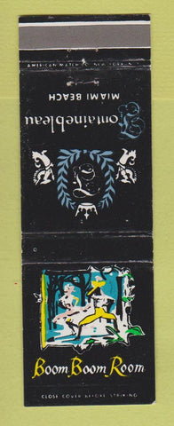 Matchbook Cover - Fontainebleau Hotel Miami Beach FL Boom Boom Room WEAR