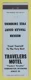 Matchbook Cover - Travelers Motel Torrington WY
