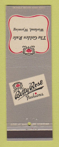 Matchbook Cover - Betty Rose Women's Clothes Golden Rule Worland WY