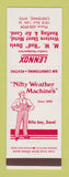 Matchbook Cover - Lennox Heating Air Conditioning Cheyenne WY Red Davis