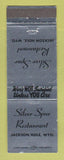Matchbook Cover - Silver Spur Restaurant Jackson Hole WY