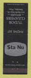 Matchbook Cover - Sta Nu Cleaning Tudor Sheridan WY