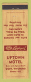 Matchbook Cover - Uptown Motel Cody wY