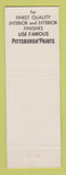 Matchbook Cover - Pittsburgh Paints Sy's Lander WY