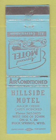 Matchbook Cover - Hillside Motel Rock Springs WY