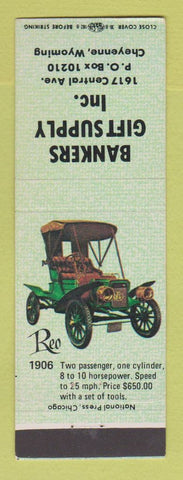 Matchbook Cover - Bankers Gift Supply Cheyenne WY