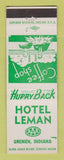 Matchbook Cover - Hotel Leman Bremen IN