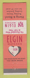 Matchbook Cover - Elgin Watches Hartig Binzel Bowling Green OH? KY?