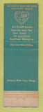 Matchbook Cover - Elgin Watches Hartig Binzel Bowling Green OH? KY?