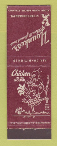 Matchbook Cover - Youker's Restaurant Chicago IL Chicken in the Rough