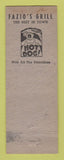 Matchbook Cover - Fazio's Grille Swissvale PA