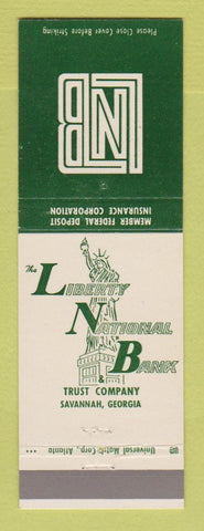 Matchbook Cover - Liberty National Bank Savannah GA
