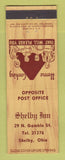Matchbook Cover - Shelby Inn Shelby OH