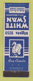 Matchbook Cover - White Swan Cocktail Lounge Oakland CA Guy Caputo