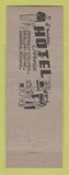 Matchbook Cover - Baker Hotel Deming NM owl