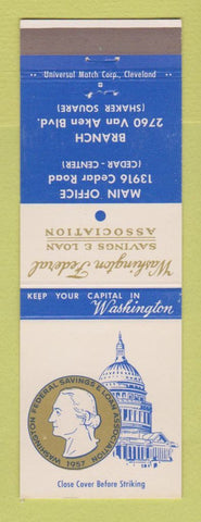 Matchbook Cover - Washington Federal Savings Loan Cleveland OH