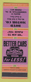 Matchbook Cover - Boyd Motors cars Summersville WV