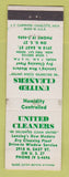 Matchbook Cover - United Cleaners Lansing MI WEAR