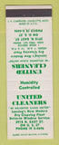 Matchbook Cover - United Cleaners Lansing MI