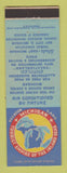 Matchbook Cover - Michigan Tourism Bay City MI