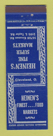 Matchbook Cover - Heinen's Grocery Cleveland OH