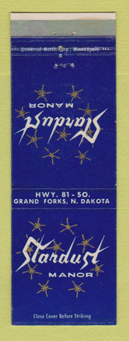 Matchbook Cover - Stardust Manor Grand Forks ND