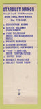 Matchbook Cover - Stardust Manor Grand Forks ND