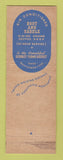 Matchbook Cover - Webster Hall Pittsburgh PA