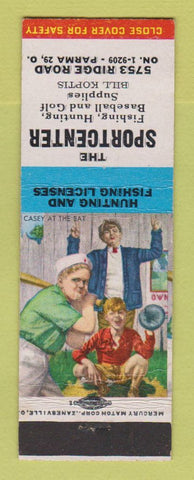 Matchbook Cover - The Sportcenter Parma OH sporting goods