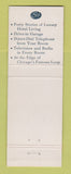 Matchbook Cover - Executive House Hotel Chicago IL