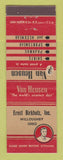 Matchbook Cover - Van Heusen Men's Clothes Ernst Birkholz Willoughby OH