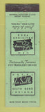 Matchbook Cover - Hotel LaSalle South Bend IN WORN