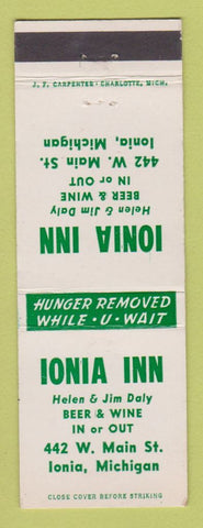 Matchbook Cover - Ionia Inn Ionia MI