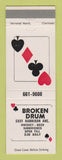 Matchbook Cover - Broken Drum Bar Cincinnati OH
