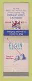 Matchbook Cover - Elgin Watches Frederick's Jewelry Erie PA