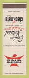Matchbook Cover - Clinton National Bank St Johns MI