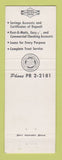 Matchbook Cover - First Michigan Bank and Trust Zeeland Holland Allendale MI