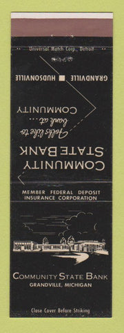 Matchbook Cover - Community State Bank Grandville MI